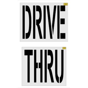 36" Panera Bread DRIVE THRU Stencil