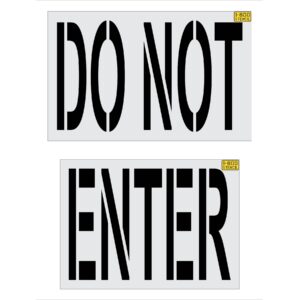 36" Panera Bread DO NOT ENTER Stencil