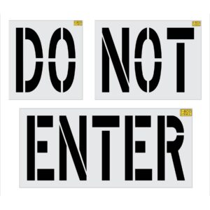 36" Raising Canes DO NOT ENTER Stencil