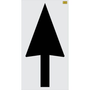 84" Raising Canes Straight Arrow Stencil