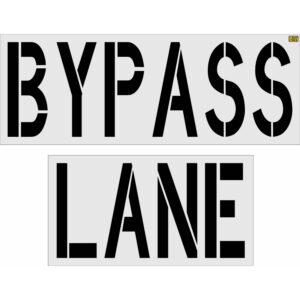 36" Raising Canes BYPASS LANE Stencil