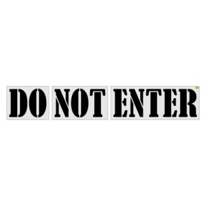 36" Raising Canes Bernard Front DO NOT ENTER Stencil