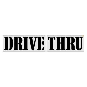 36" Raising Canes Bernard Front DRIVE THRU Stencil