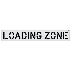 14" Starbucks LOADING ZONE Stencil