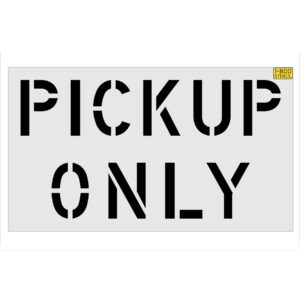 45" Taco Bell PICKUP ONLY Stencil