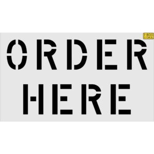45" Taco Bell ORDER HERE Stencil