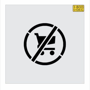 8" Target Gatekeeper Cart Logo Stencil