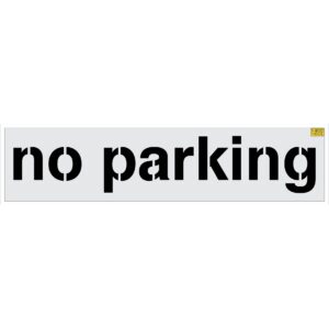 21" Target no parking Stencil