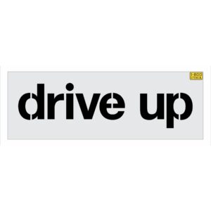 8" Target drive up Stencil