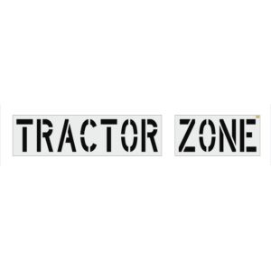 24" Target TRACTOR ZONE Stencil