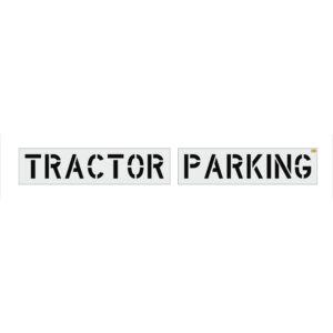 12" Target TRACTOR PARKING Stencil