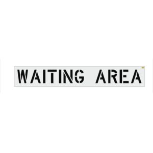 12" Target WAITING AREA Stencil