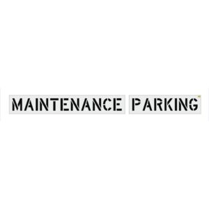 12" Target MAINTENANCE PARKING Stencil