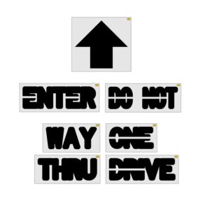 Walgreens Arrow & Wording Stencil Kit