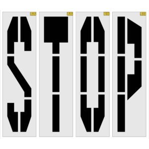 96" Walmart STOP Block Stencil
