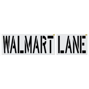 36" Walmart WALMART LANE Stencil
