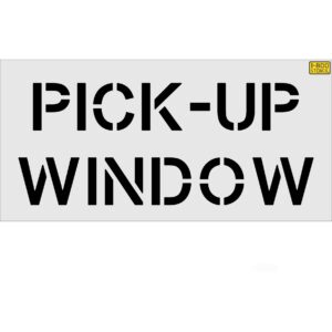 8" Wendy's PICK-UP WINDOW Stencil