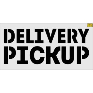 27" Wendy's DELIVERY PICKUP Stencil