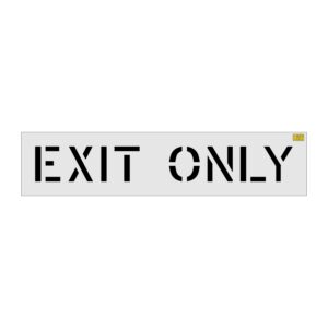 8" Wendy's EXIT ONLY Stencil