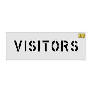 4" VISITORS Stencil