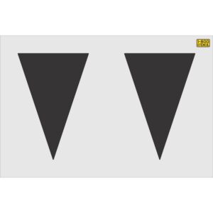 36" Guam DOT Triangle Shark Teeth Highway Stencil