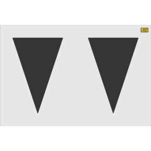 36" Nebraska DOT Triangle Shark Teeth Highway Stencil