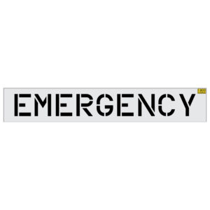 12" EMERGENCY Stencil