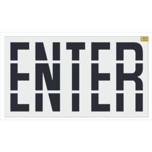 36" Walmart ENTER Stencil