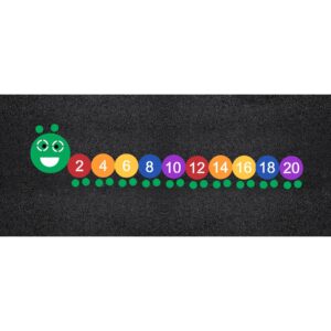 47" x 204" Caterpillar Numbers Stencil