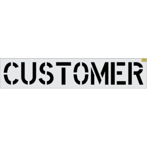 18" CUSTOMER Stencil