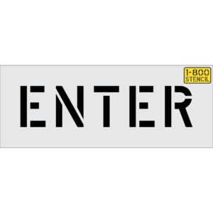 6" ENTER Stencil