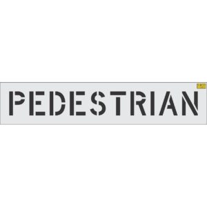 8" PEDESTRIAN Stencil