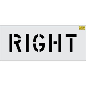 6" RIGHT Stencil