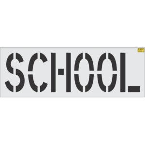 24" SCHOOL Stencil