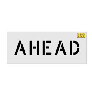 4" AHEAD Stencil