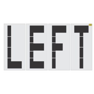 48" LEFT Stencil