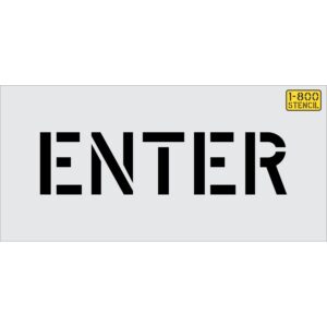 4" ENTER Stencil