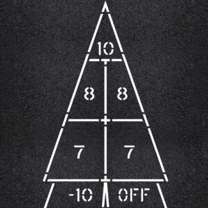 120" x 72" Shuffleboard Stencil