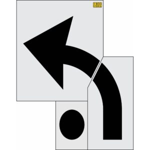 99" Georgia DOT Turn Arrow Stencil