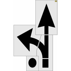160" Georgia DOT Combo Arrow Stencil