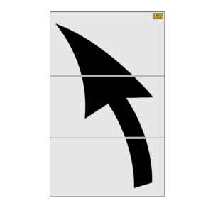 157" Georgia DOT Special Lane Arrow Stencil