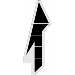 232" Georgia DOT Lane Drop Arrow Stencil