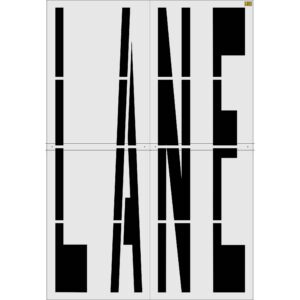 144" Georgia DOT LANE Stencil