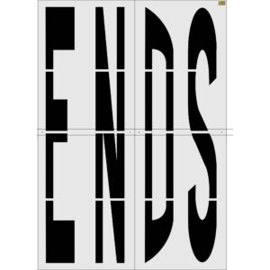 144" Georgia DOT ENDS Stencil