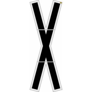 240" Philadelphia DOT Railroad Crossing Kit Stencil