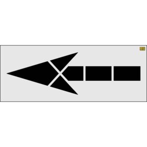 114" Rhode Island DOT Straight Arrow Stencil