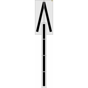 282" Rhode Island DOT Wrong Way Arrow Stencil