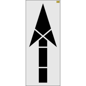 120" San Antonio DOT Straight Arrow Stencil