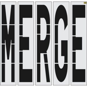 96" San Antonio DOT MERGE Stencil
