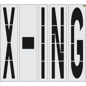 96" San Antonio DOT X-ING Stencil